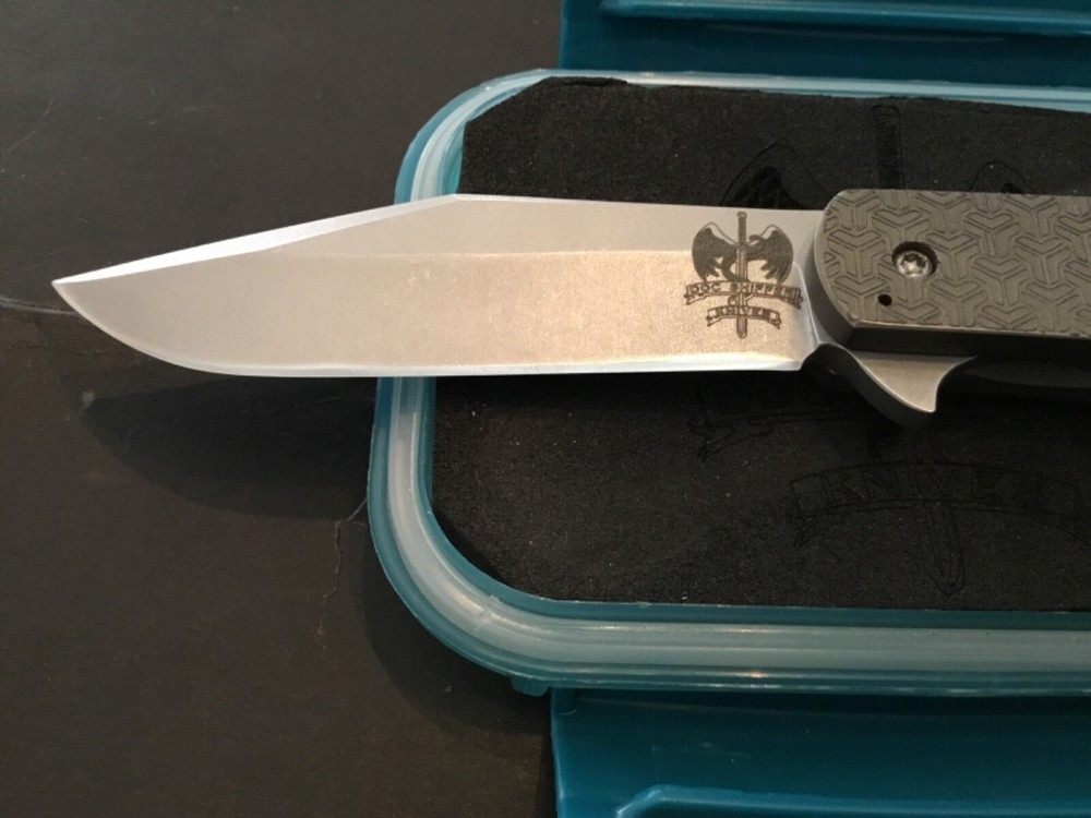 Custom Doc Shiffer Barebones Backpocket Flipper Folder Folding Knife
