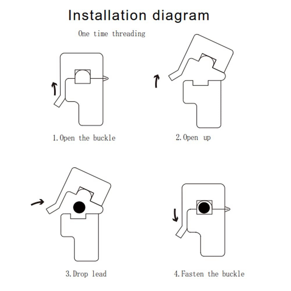 4PCS SCT-013-000 100A Non-invasive Split Core Current Transformer Sensor SCT0...