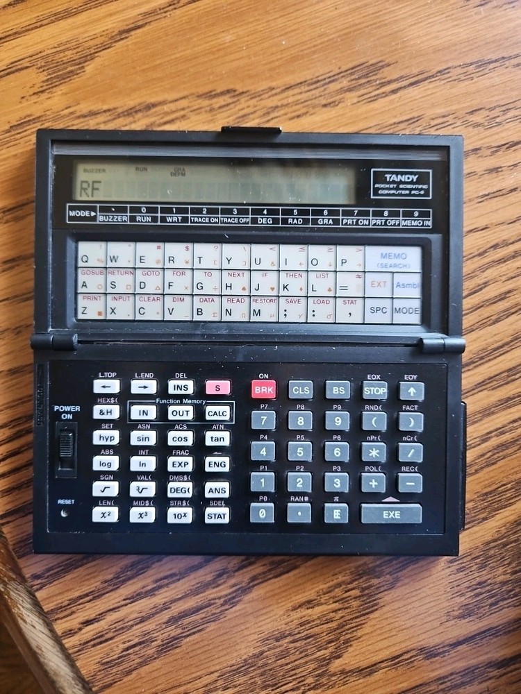 1986 Tandy PC-6 Programmable Pocket Scientific Computer w/ Manual Working