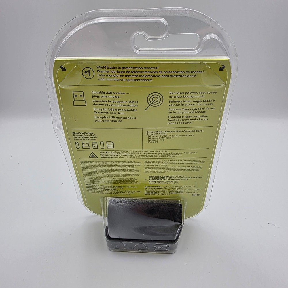 Logitech R400 Presenter Remote Control & Laser Pointer New Sealed 910-001354