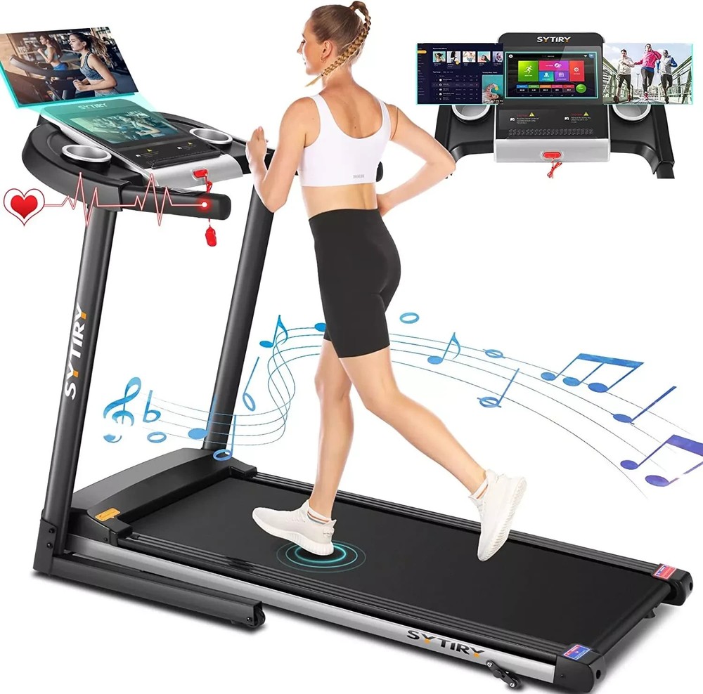 🏃9% Incline Foldable Treadmill with Kettle Cup Holder &36 Workout Programs🏃