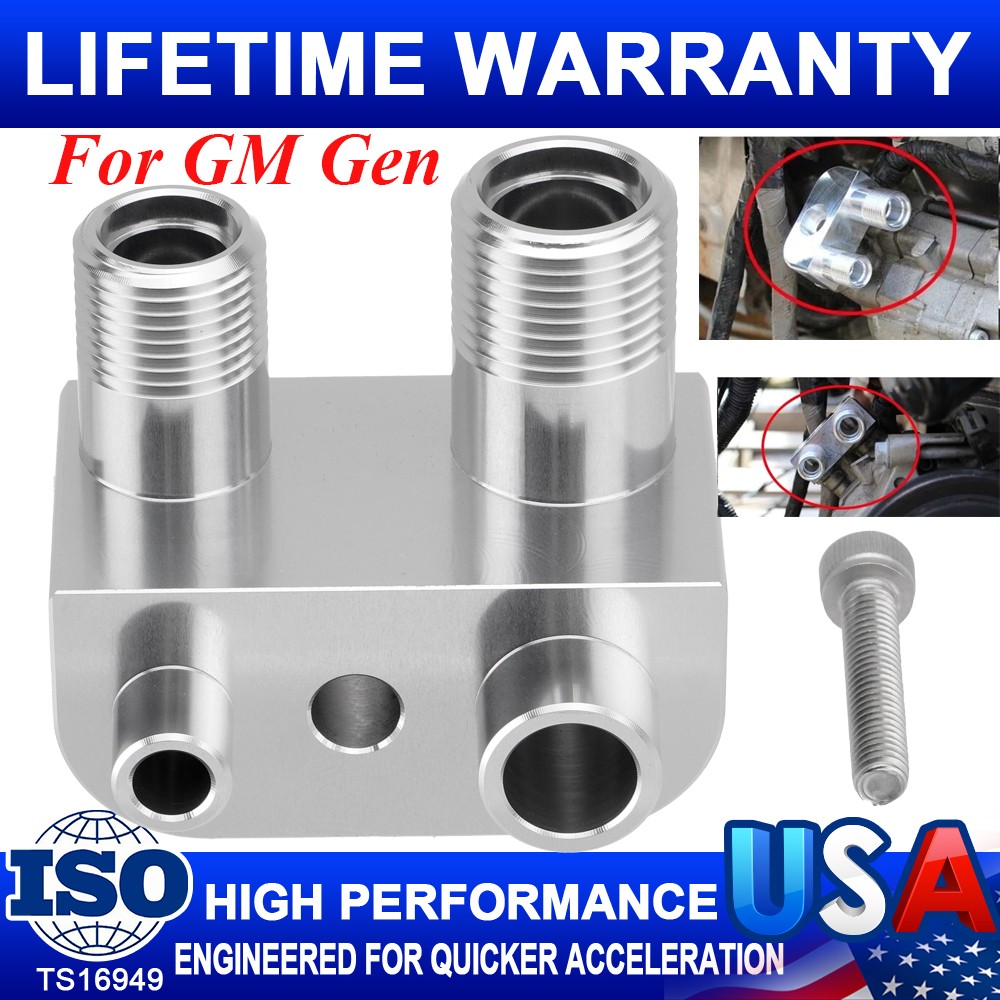 For GM Gen V L86 L83 L82 Engine Swap Conversion A/C Compressor Adapter Fitting