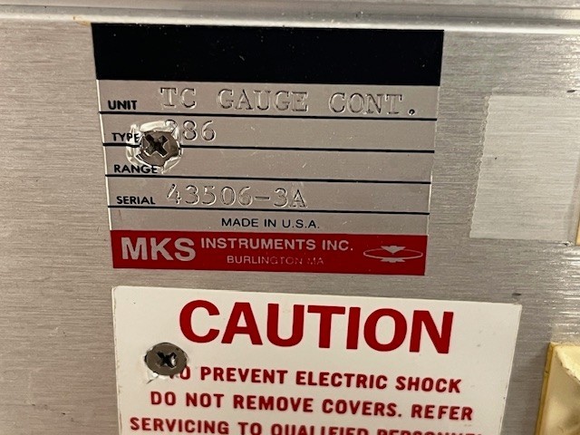 MKS TYPE 286 TC GAUGE CONTROLLER, 2 CHANNEL