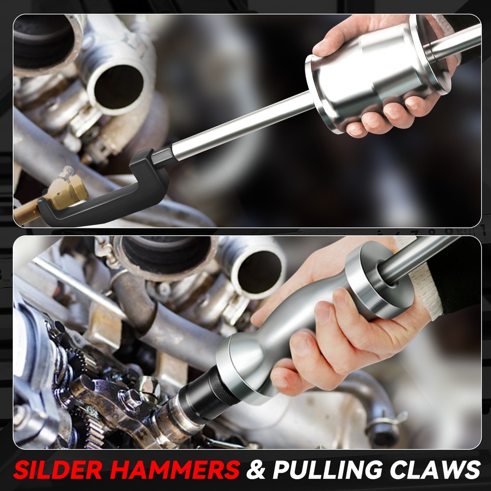 40pcs Diesel Injector Extractor Kit Injector Engine Tool Set Remover Puller Kit