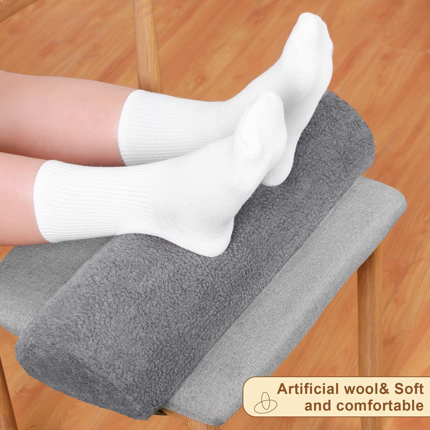 New Knee Pillow for Back Sleeping Memory Foam Half Moon Bolster Pillow for Legs