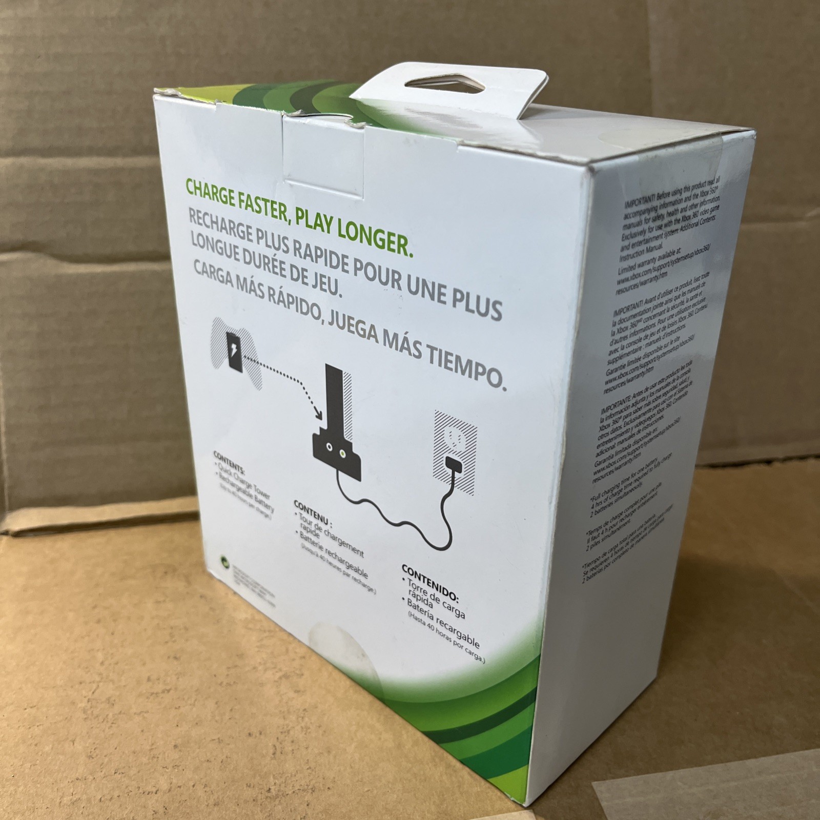 Xbox 360 Quick Charge Kit Black /NEW Sealed In Box