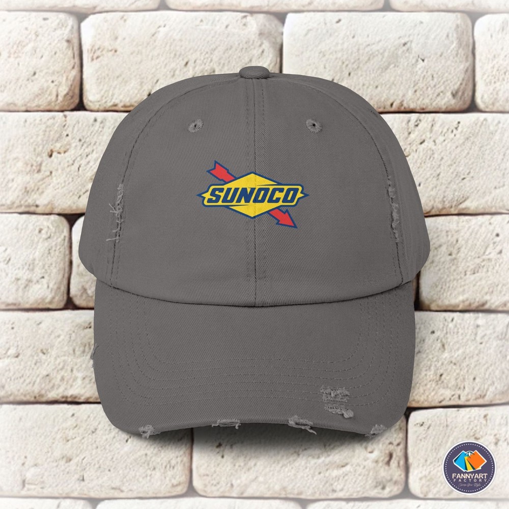 Sunoco Arrow Logo Unisex Distressed Cap