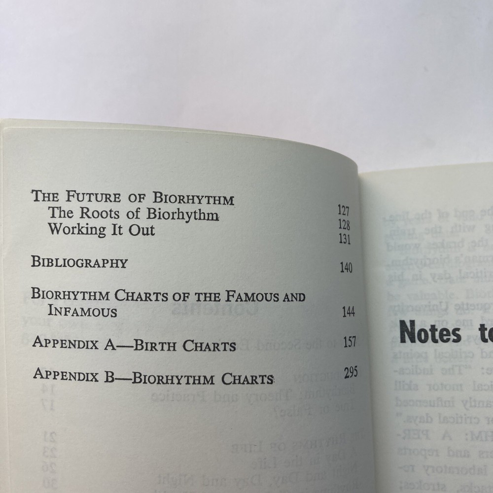 Bio-Rhythm Computerized Study Biological Clocks Bernard Gittelson 1977 Paperback