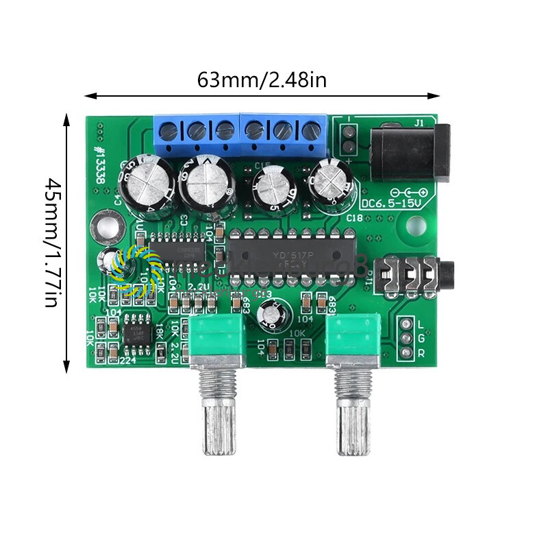 6W*2+25W Class D Amplifier Audio Board Highfidelity Digital Power Amplifier