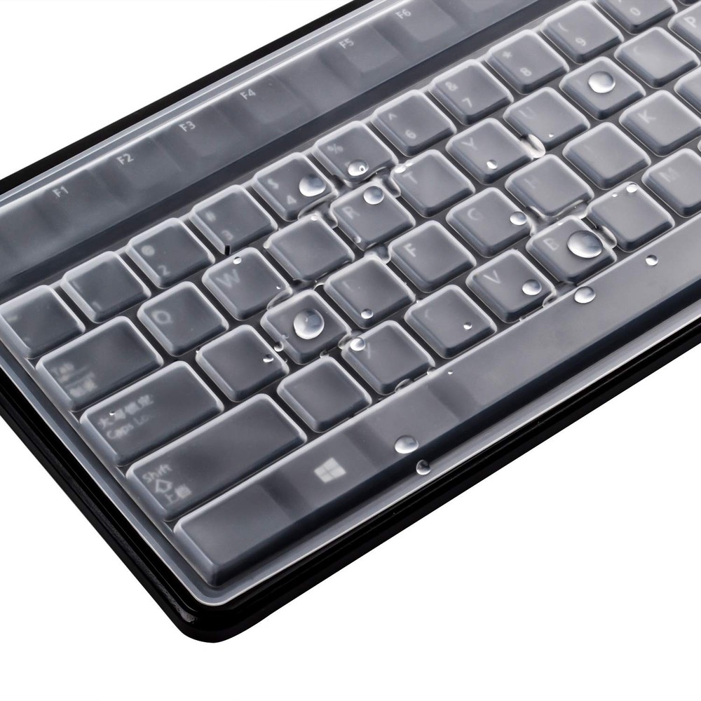 2 Pack Clear Desktop Computer Keyboard Protection Skin Protector Cover for PC