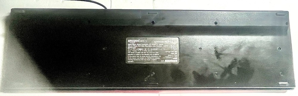 Amazon Basics USB Wired Computer Keyboard (QWERTY) and Mouse Bundle Pack, Black