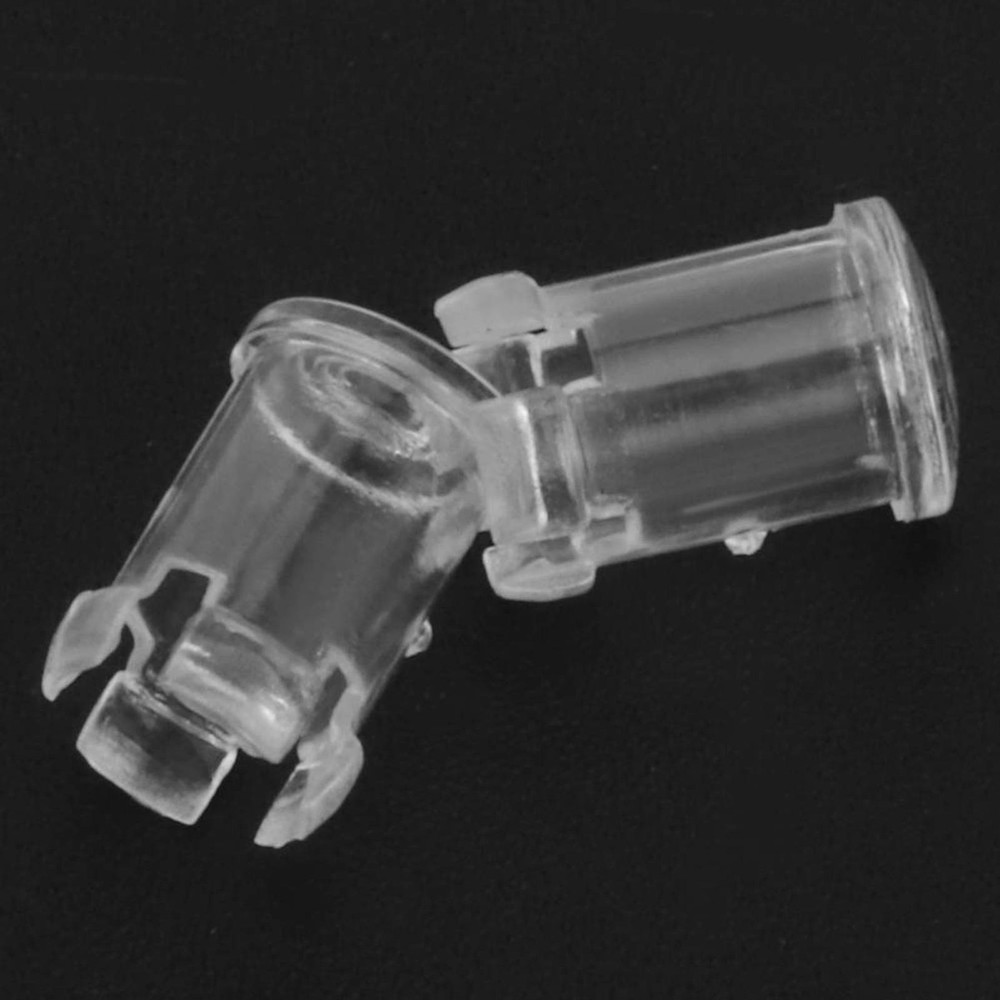 100Pcs Nylon LED Light Emitting Diode Transparent Lamp Light Caps Protective WT