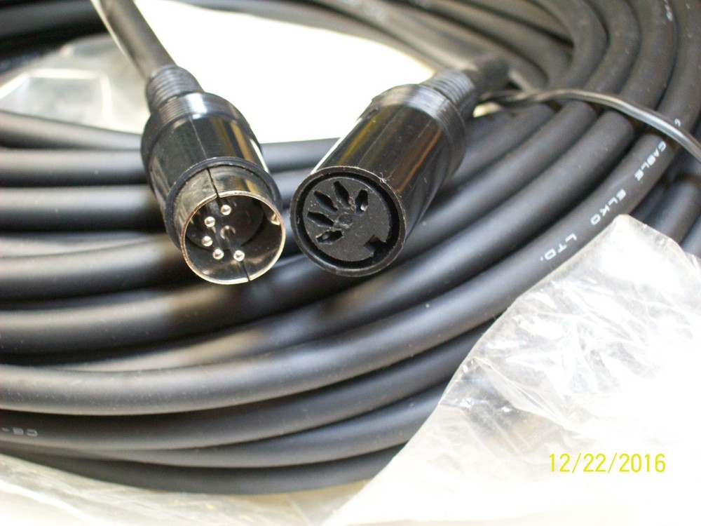 100' NEW SECURITY CAMERA EXTENSION CABLE UNIVERSAL SECURITY INSTRUMENTS HE-3016