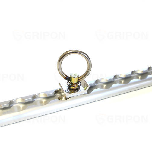 GRIPON (Pack of 4) Aluminum L Track Stud Fitting with O-Ring Keeper Tie Down