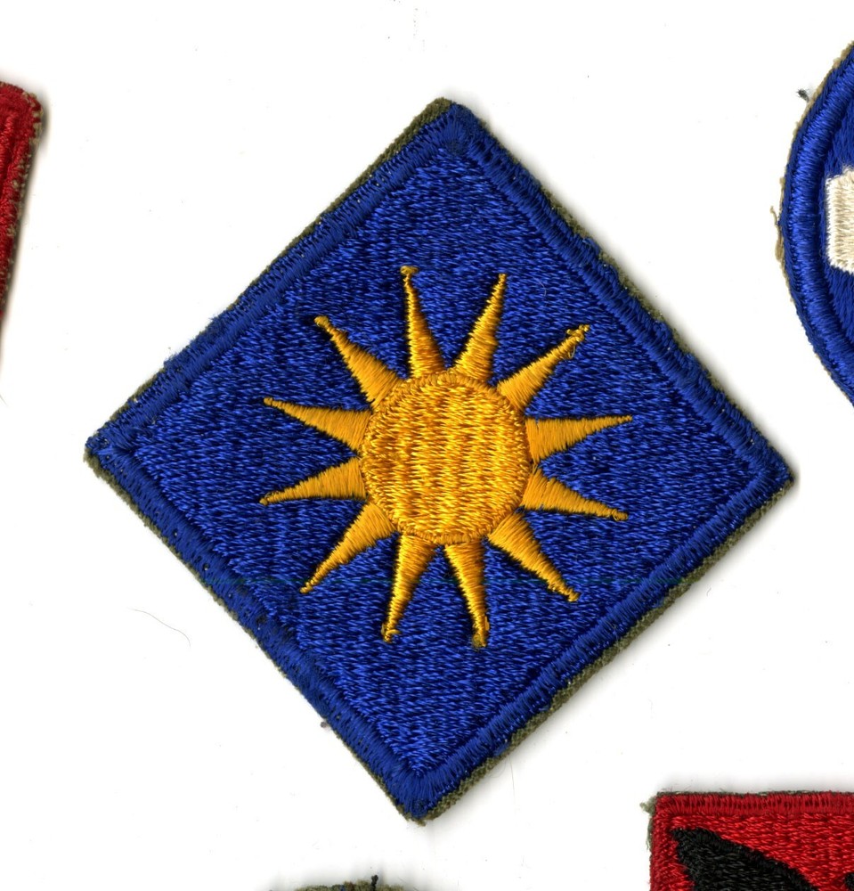40th Infantry Division White Back Patch WWII Original Philippines