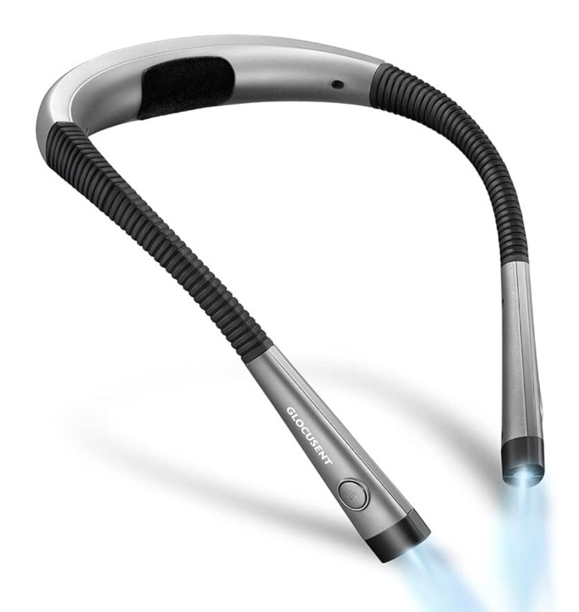 Glocusent LED Neck Light • Book Light for Personal Reading • Adjustable • NIB