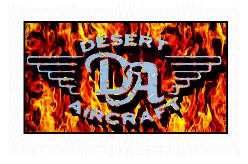 Desert Aircraft Engine Graphics Decals RC Plane Airplane