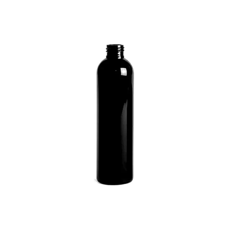 8oz Black Cosmo PET Plastic Bottles