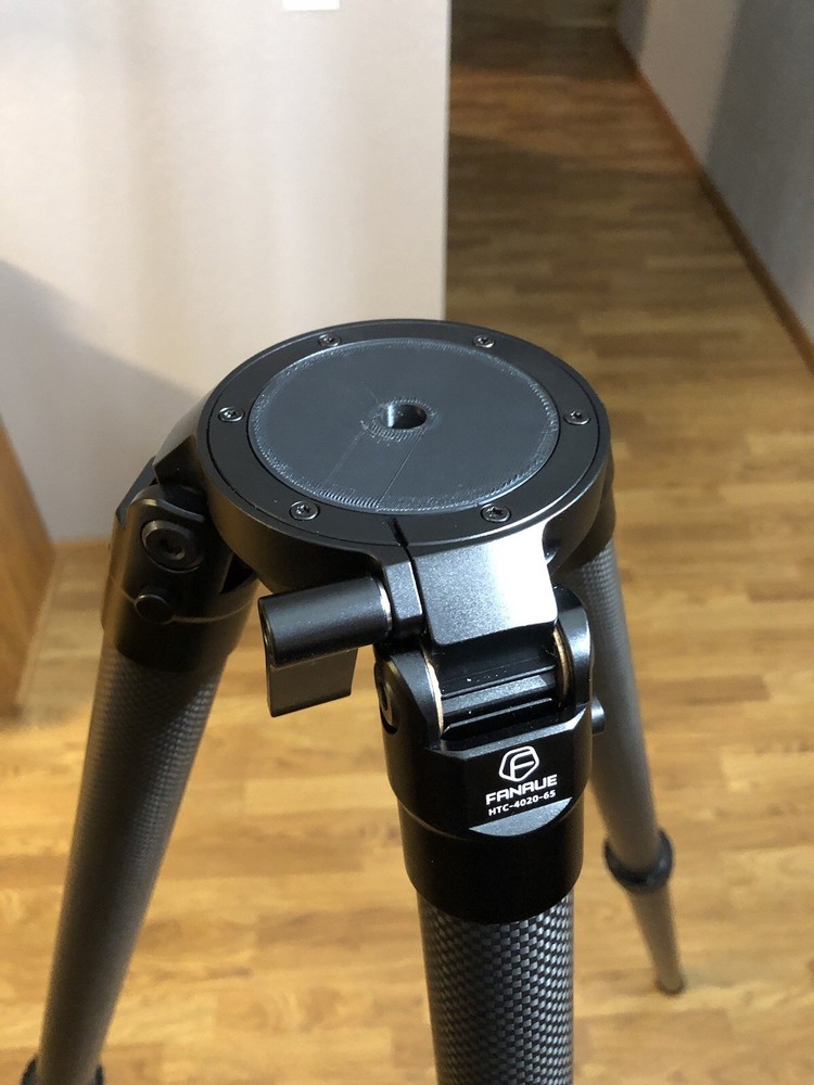 FANAUE 65mm ballhead conversion 3/8 stud adapter plate