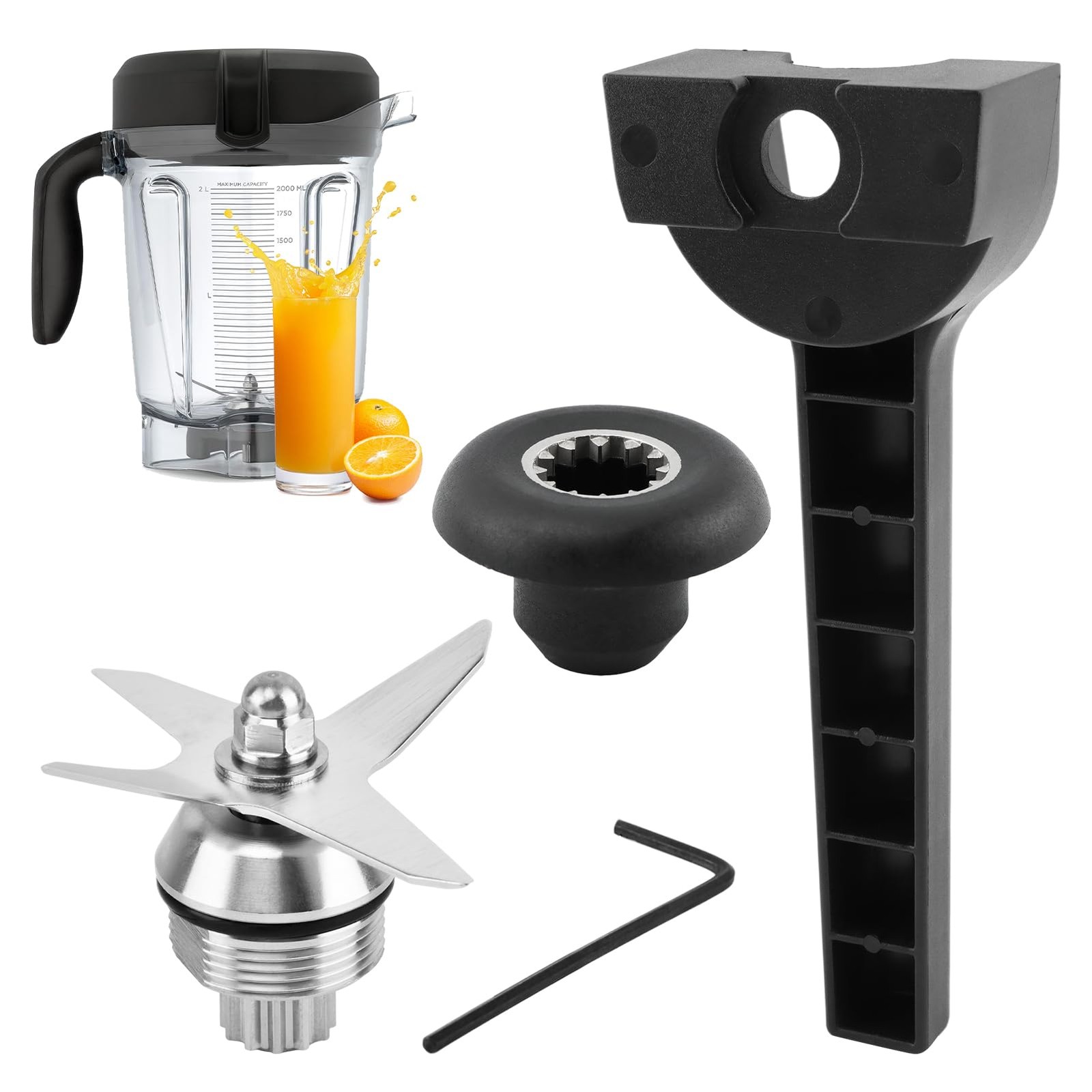 Blade Replacement Parts for Vitamix,Blade Replacement for Vitami,with Wrench ...