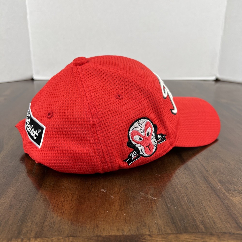 Titleist Golf Hat Pro V1 Adjustable Red OSFA Athletic Baseball Cap