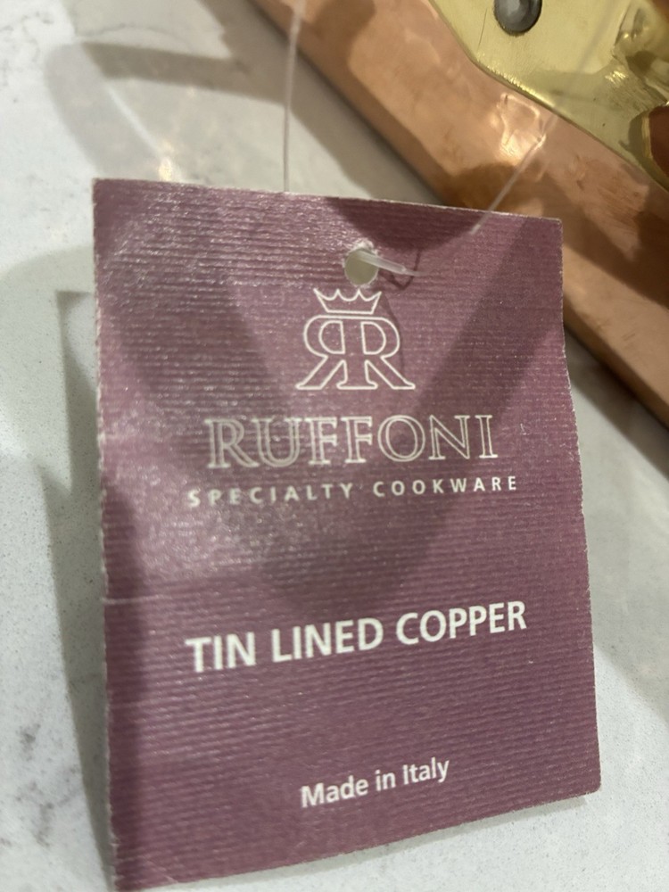 Ruffoni Tin Lined Copper Rectangular 36cm with Acorn Lid, Model 3209B36