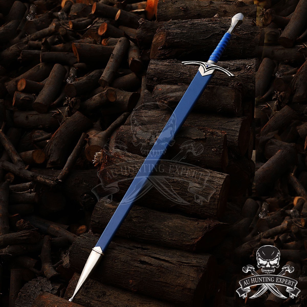 Glamdring Sword of Gandalf replica with scabbard and plaque