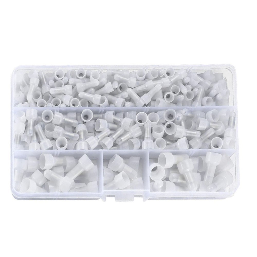 Electrical Connector Set 200 Pcs Nylon Closed End Terminals for Versatility