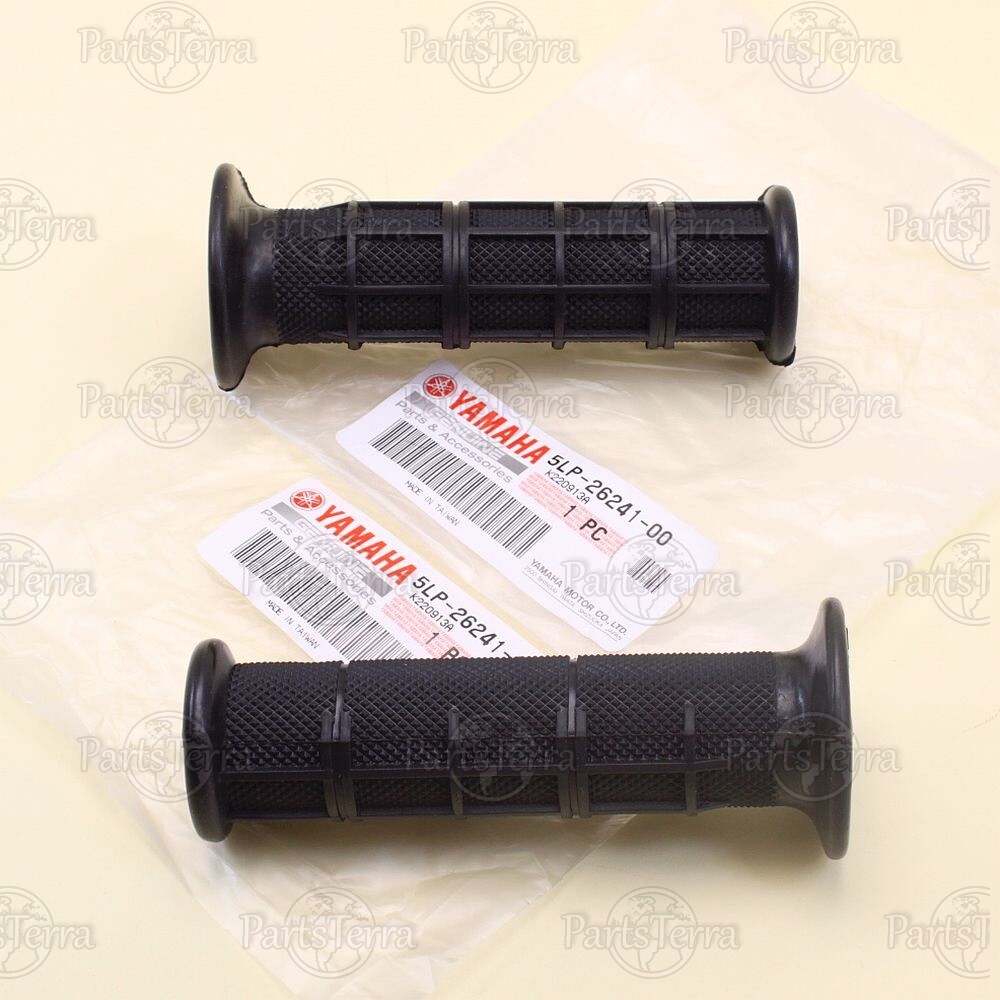 Genuine OEM YAMAHA Left & Right Steering Handle Grips, ATV Banshee 5LP26-241-00