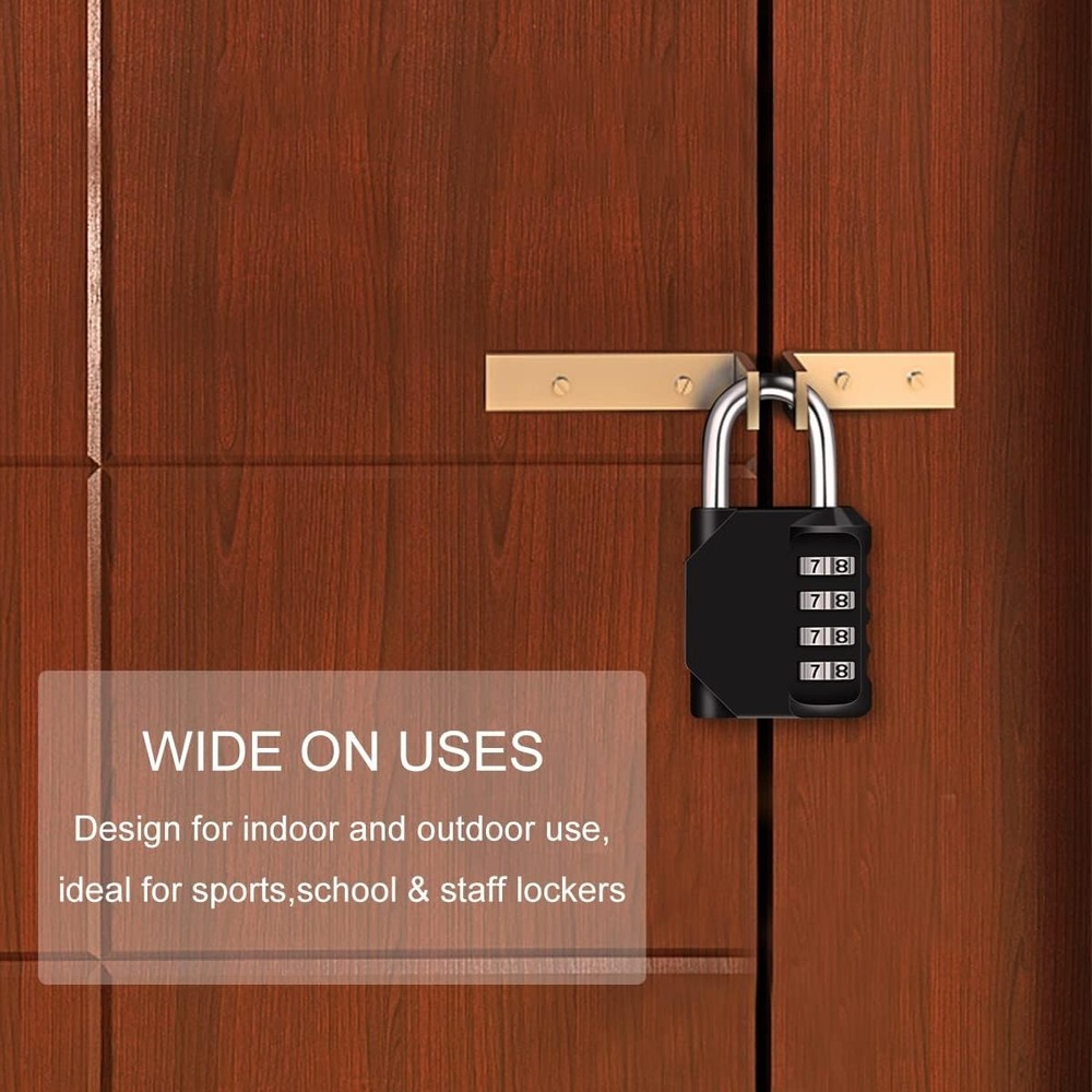 Combination Padlock Digit Locker Lock Weatherproof Lock Outdoor Combination Lock