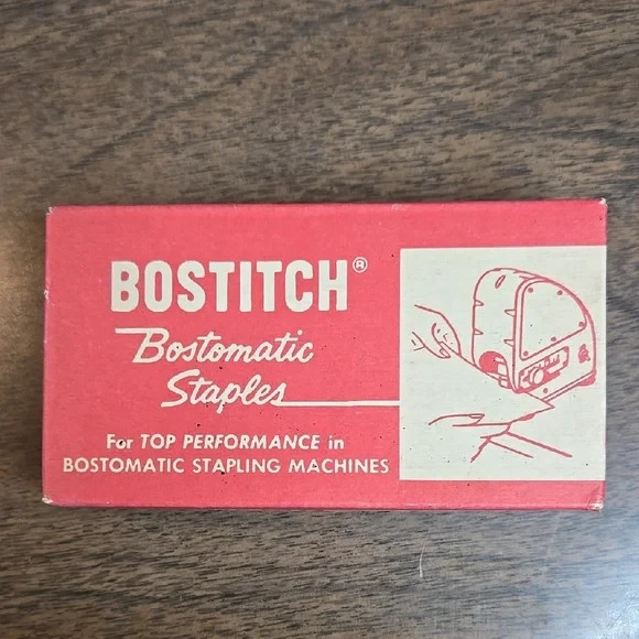 Bostitch Bostomatic Staples 3 Boxes Vintage