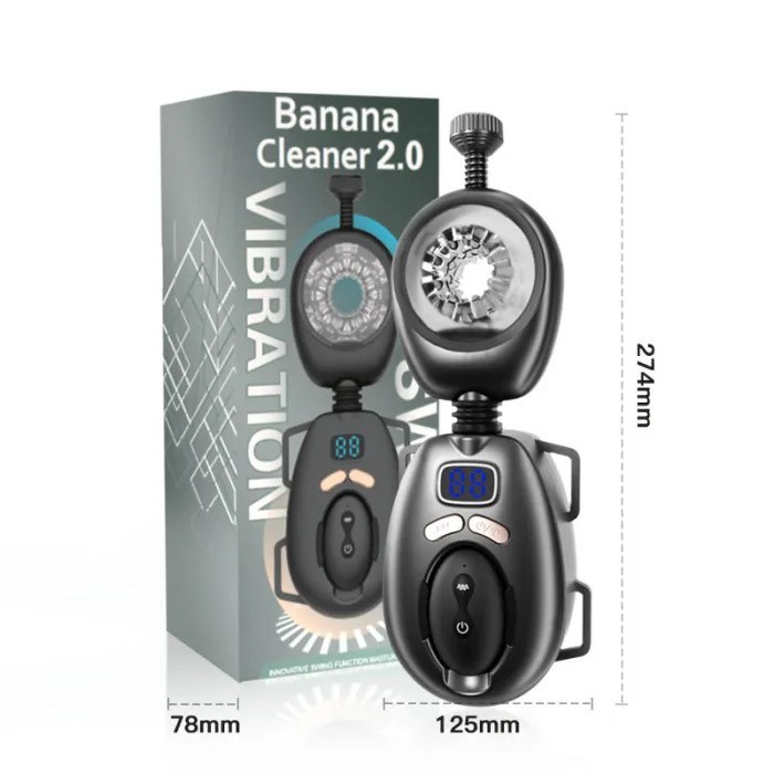 Automatic Wearable Male Masturbator-Removable Belts, LCD Display Kegel Training