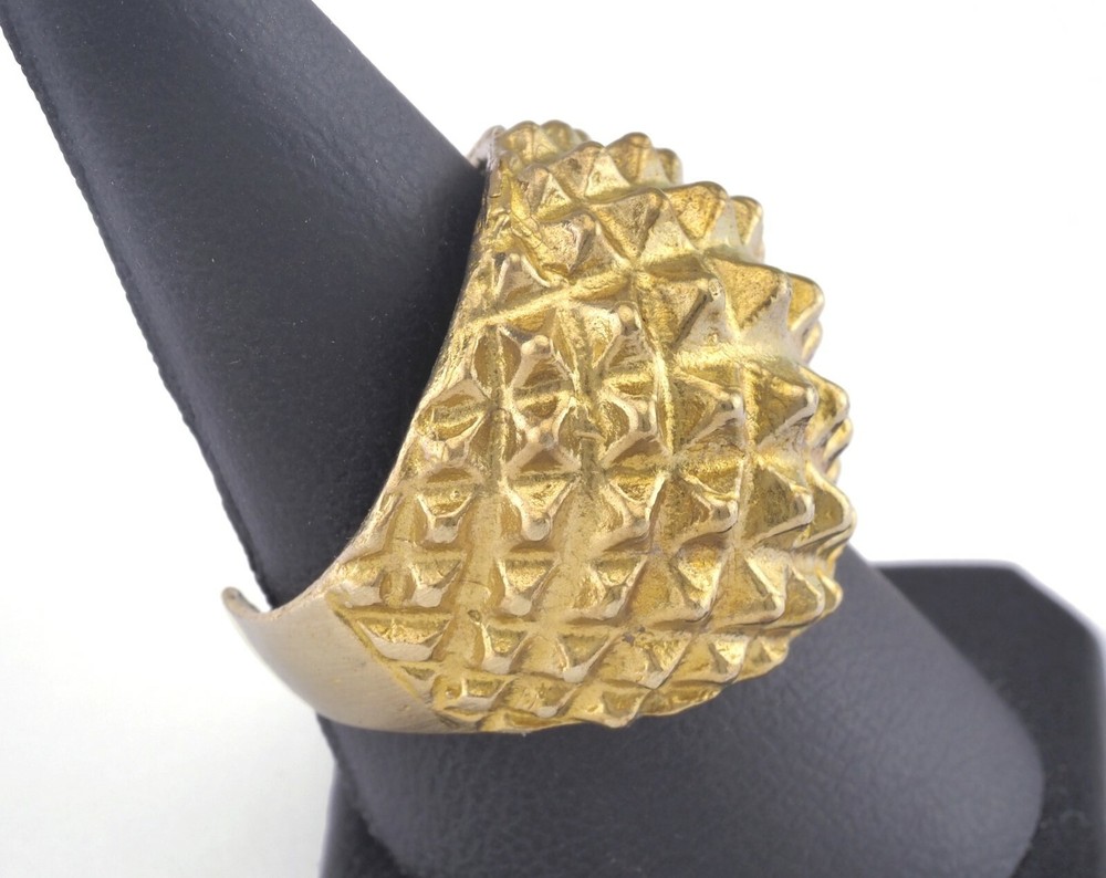 Adjustable Ring Raw brass (18.5mm 8.5US inner size - Adjustable ) 2838