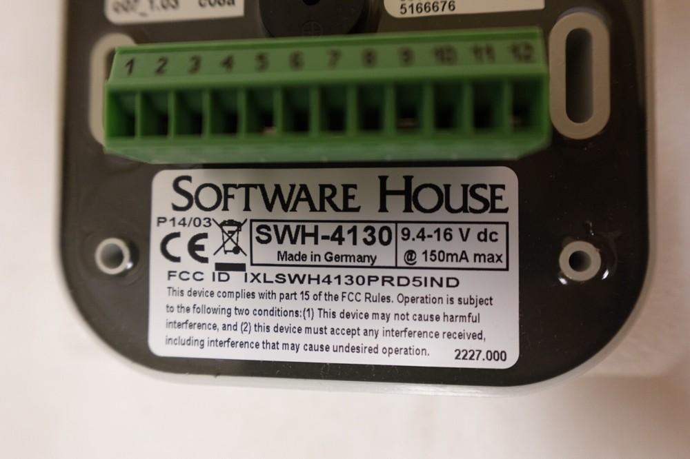 Software House SWH-4130-26B Multi-Technology Access Control Reader - Unused