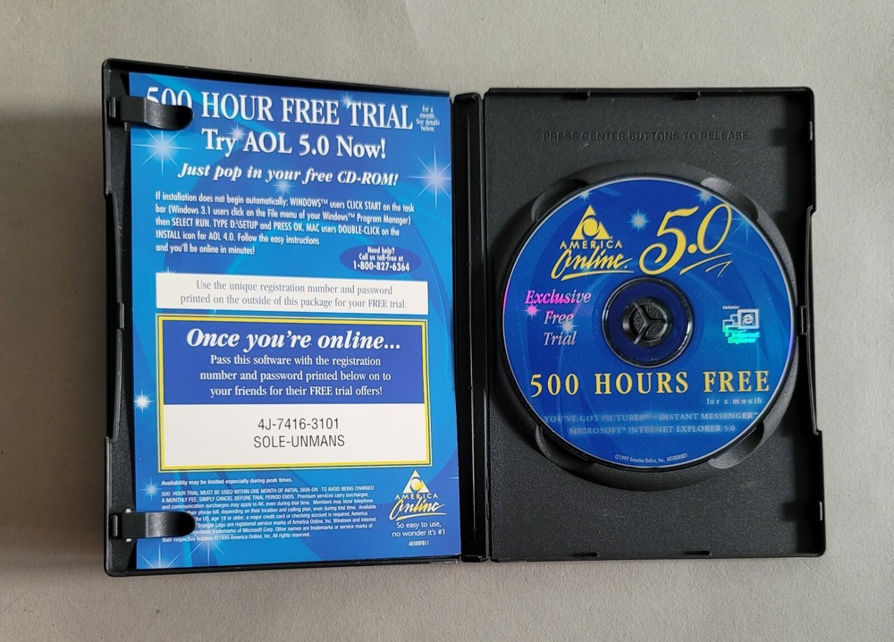 America Online 5.0 • 500 Free Hours