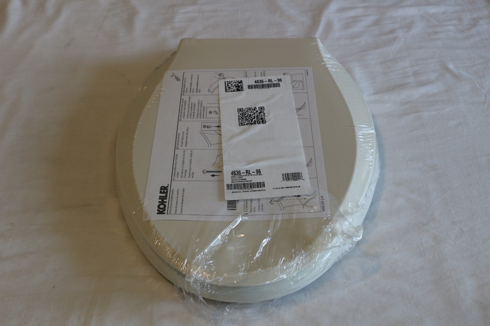 Kohler Cachet Elongated Closed-Front Toilet Seat/Soft Close K-4636-RL-96