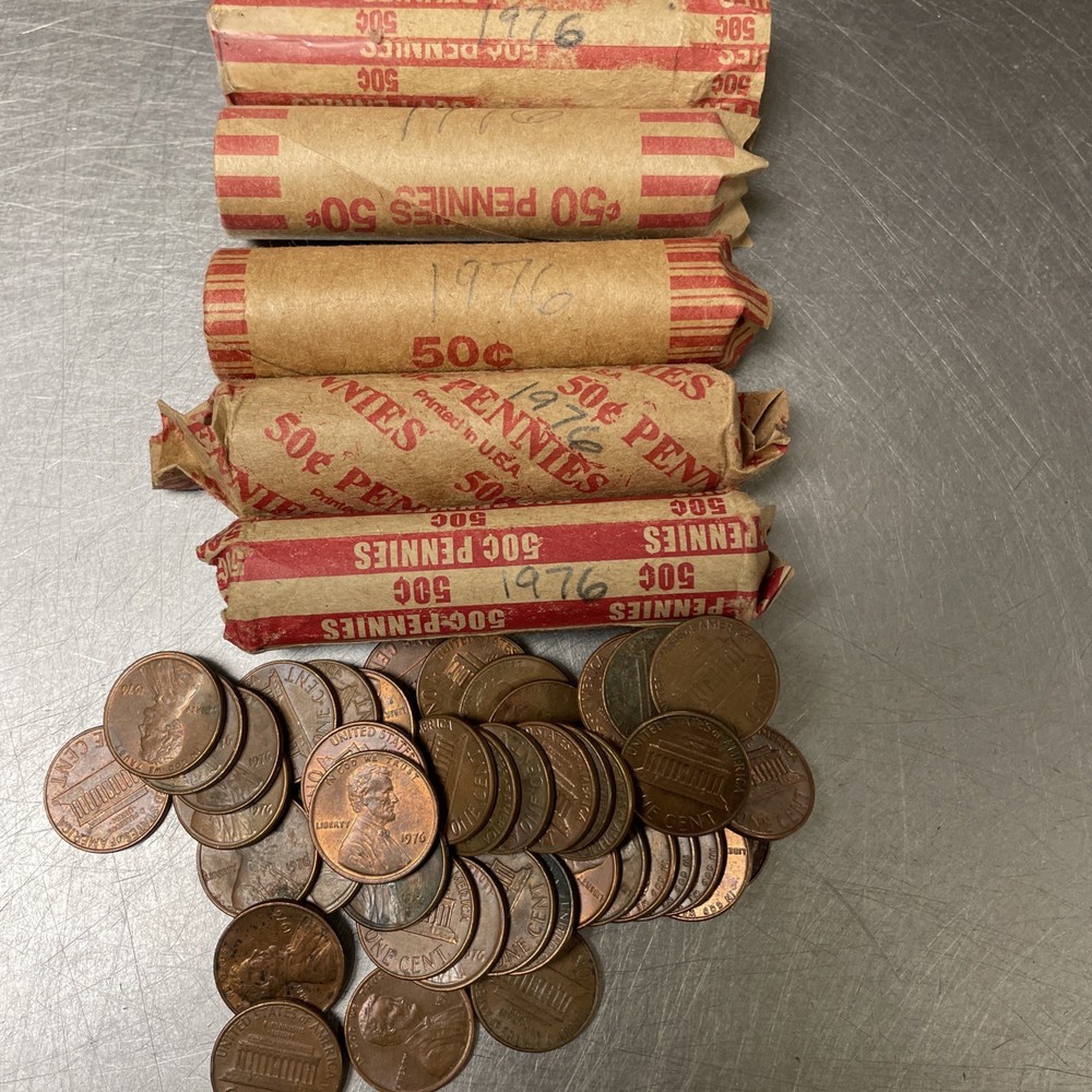 1976 Lincoln Memorial Cent Roll - Circulated Possible Errors