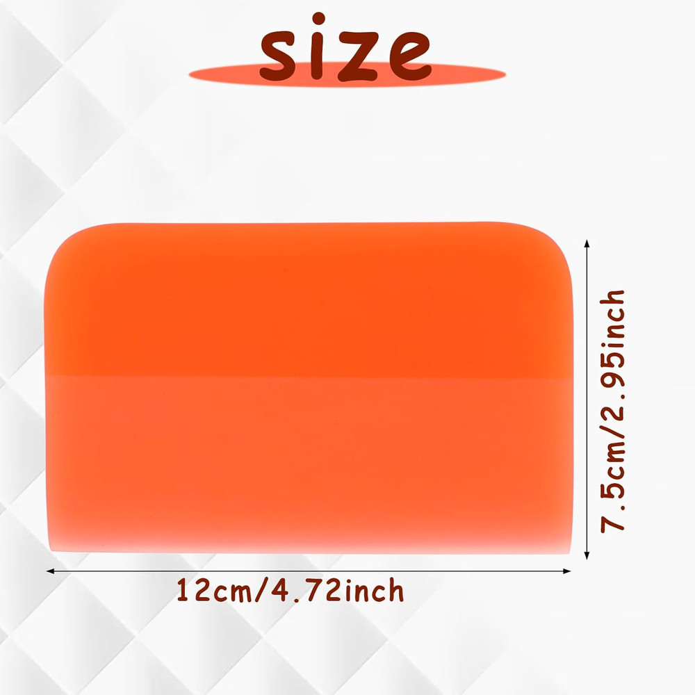 Soft Silicone Squeegee for Vinyl Wrap TPU Material Window Tint Small Squeegee V-