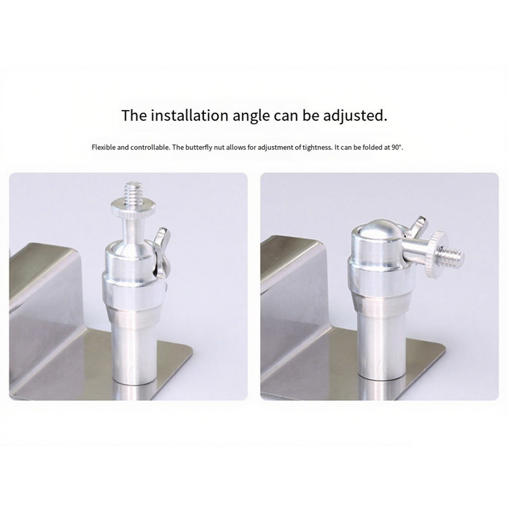 Adjustable Gutter Mount Bracket Stainless Steel for Arlo and For Eufy Devices