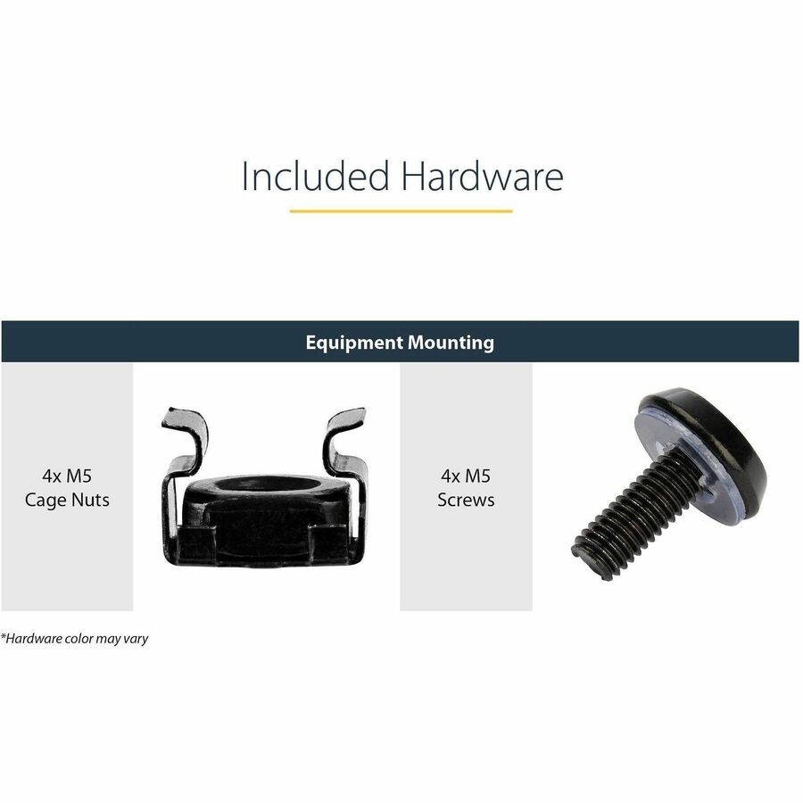 StarTech CABSHELFV 2U 16in Vented Rack Mount Shelf 50lbs