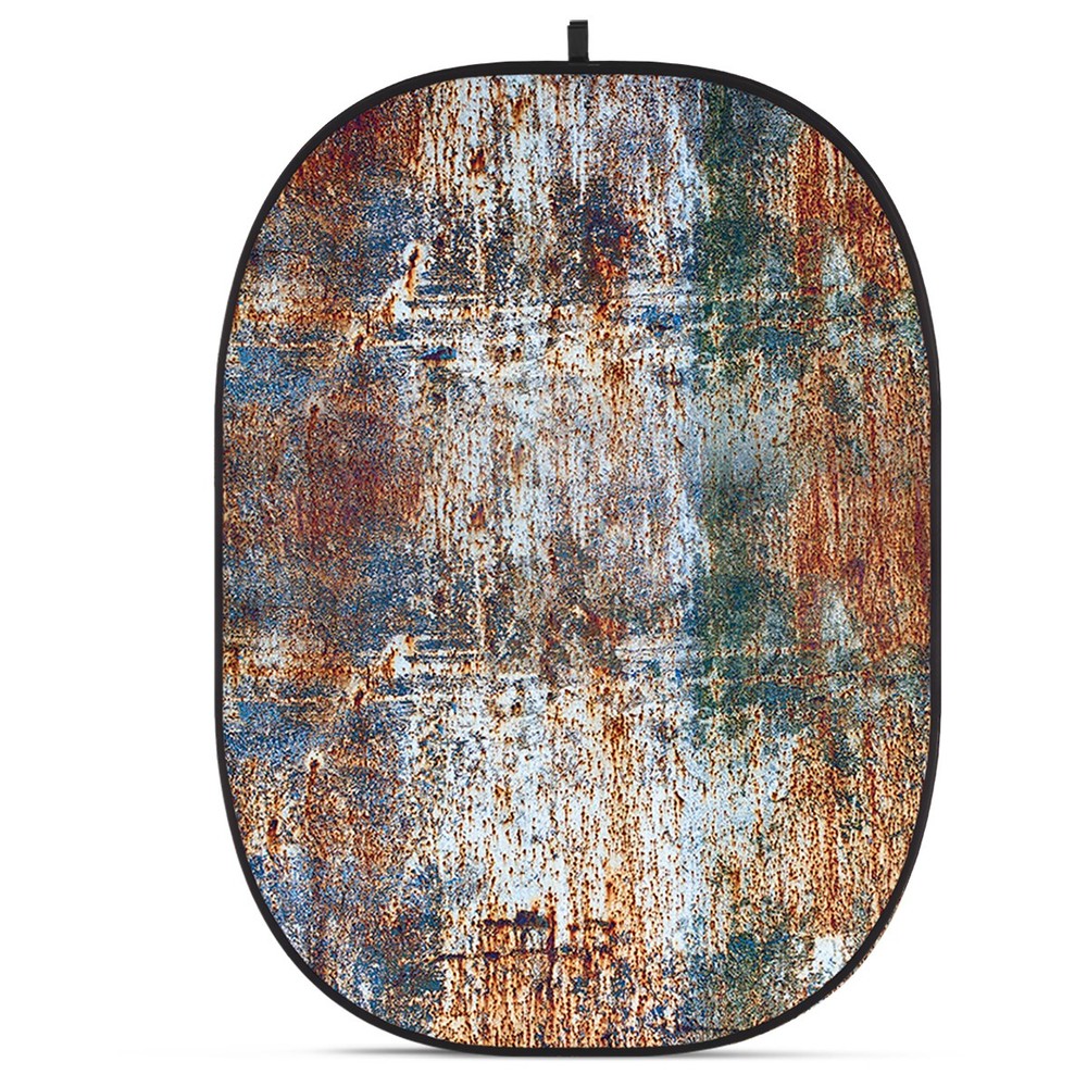 Glow CBA-WR0004 5x6.5' Fabric Collapsible Backdrop, Rusty Wall