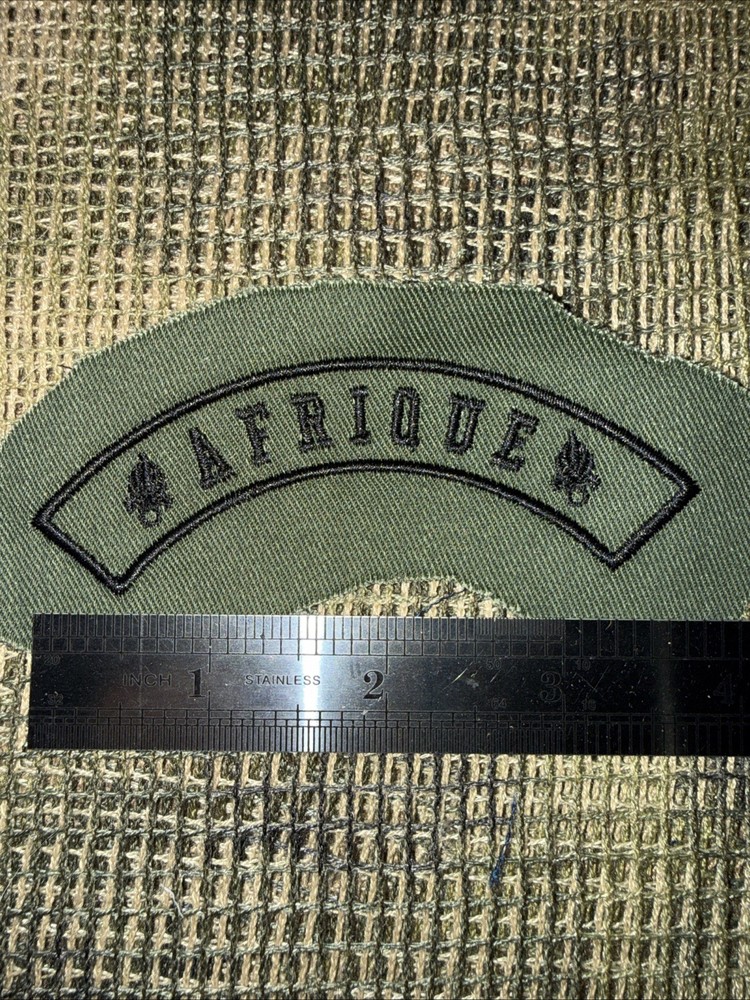 French Foreign Legion Pocket Patch Commandos Afgan War -AFRIQUE TAB