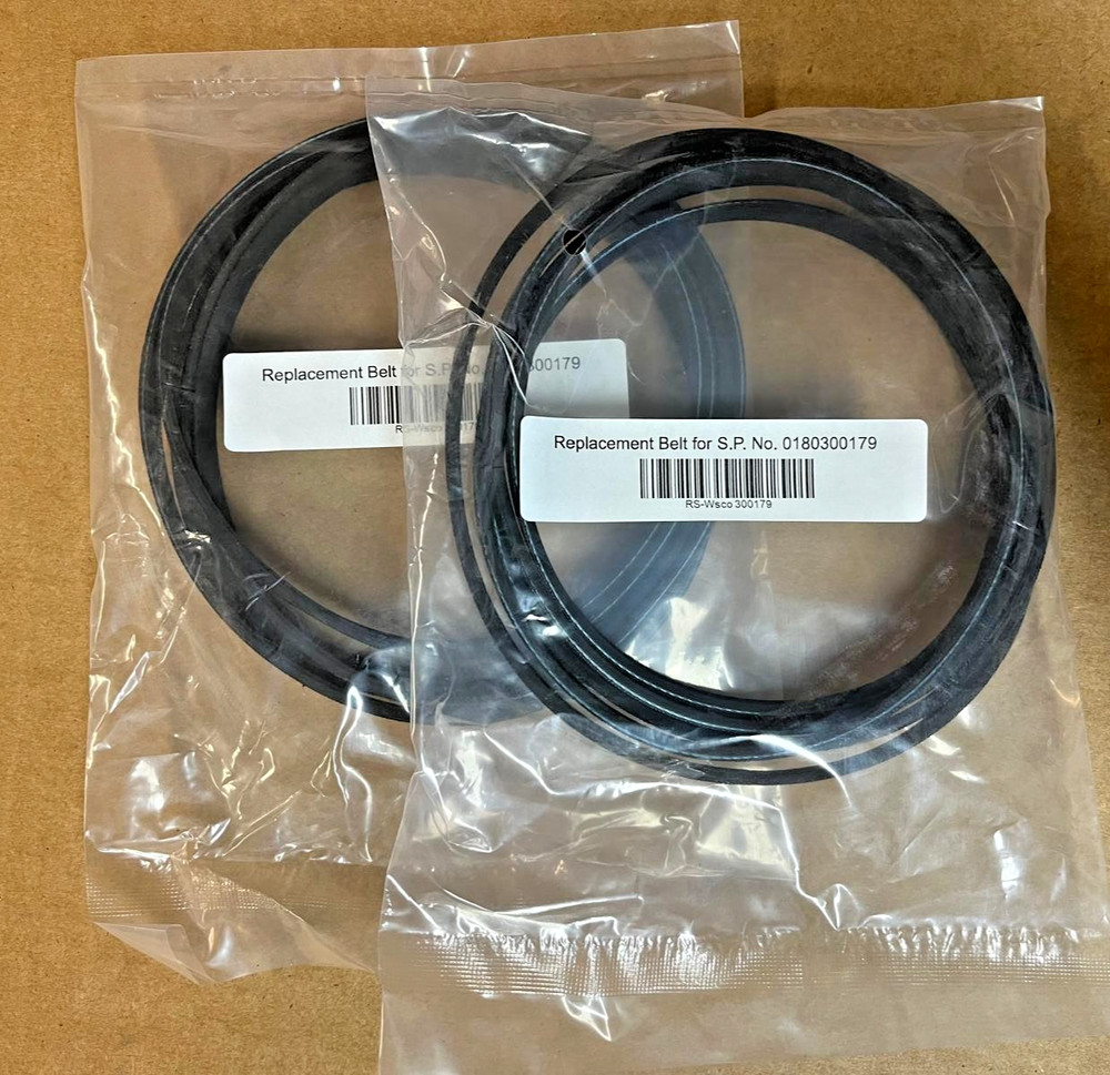 Replacement Dryer Belts Replacement X2 Wascomat, Encore PN/0180300179
