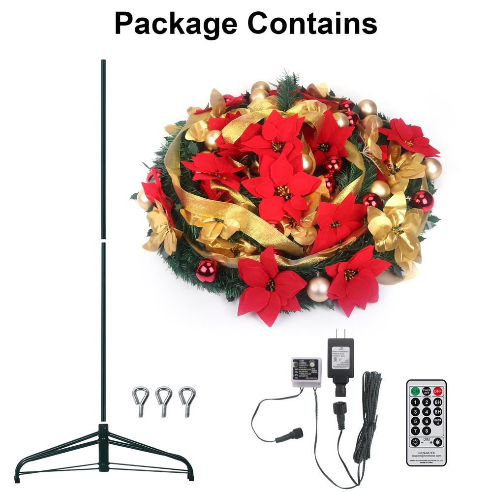 6FT Pop Up Christmas Tree Prelit Pull Up Artificial Xmas Trees with LED Lights