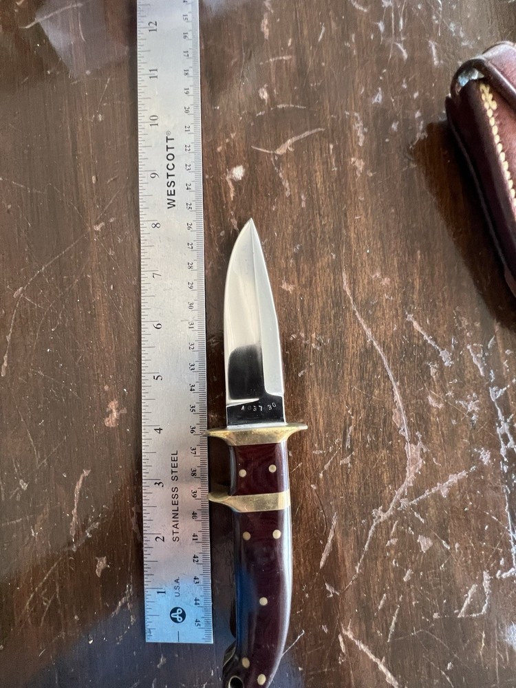 Enedino De Leon 4 “ Fighter ( SV ) Stamp , Custom Sheath