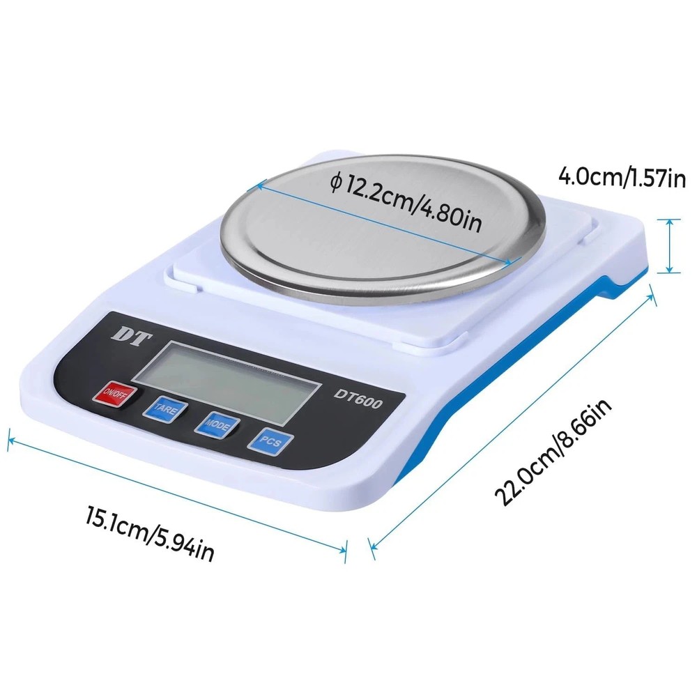 600gx0.01g Digital Electronic Analytical Balance Precision Lab Scale Sensitive