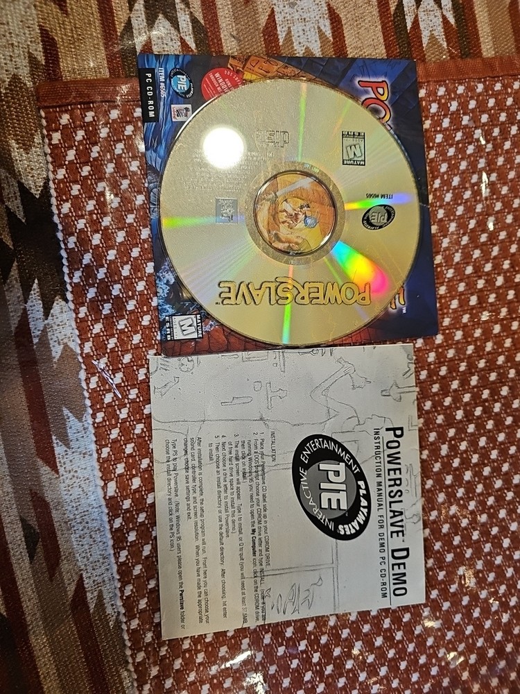 Powerslave PC CDROM-Fully Interactive 4 Level DEMO Egypt Tombs Lobotomy COMPLETE