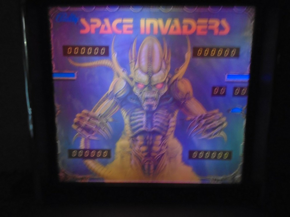 Bally Space Invaders Pinball Head LED Display light box