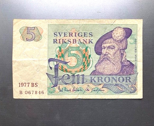 5 kronor Sweden 1977 BS
