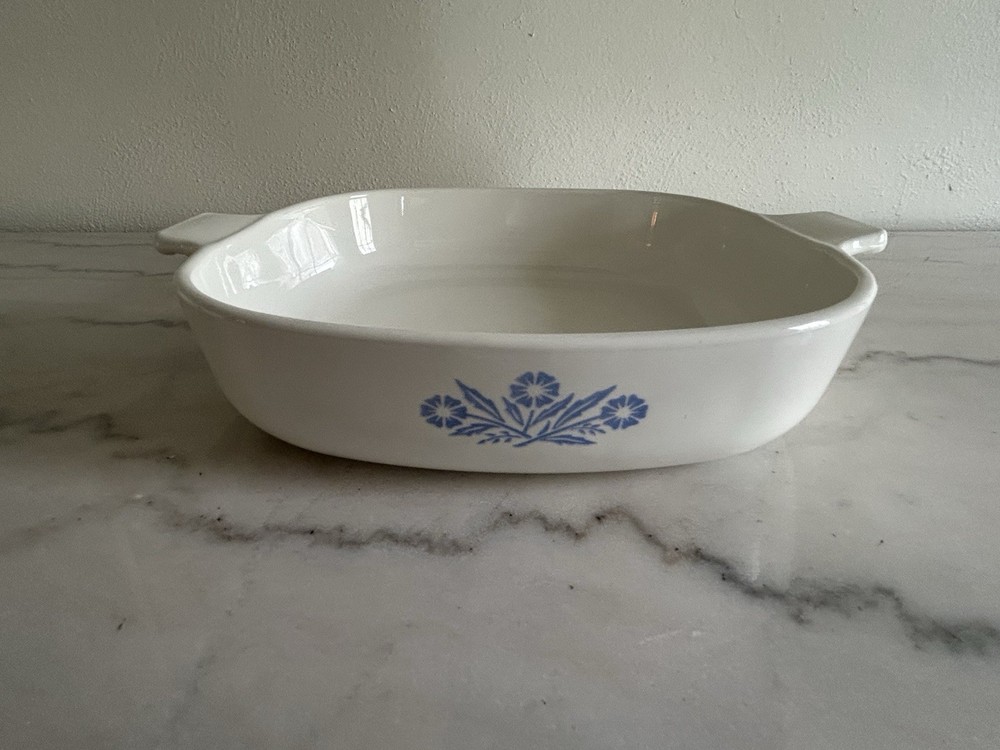 6 Pc Set Vintage Blue Cornflower Baking Casserole Dish Cookware